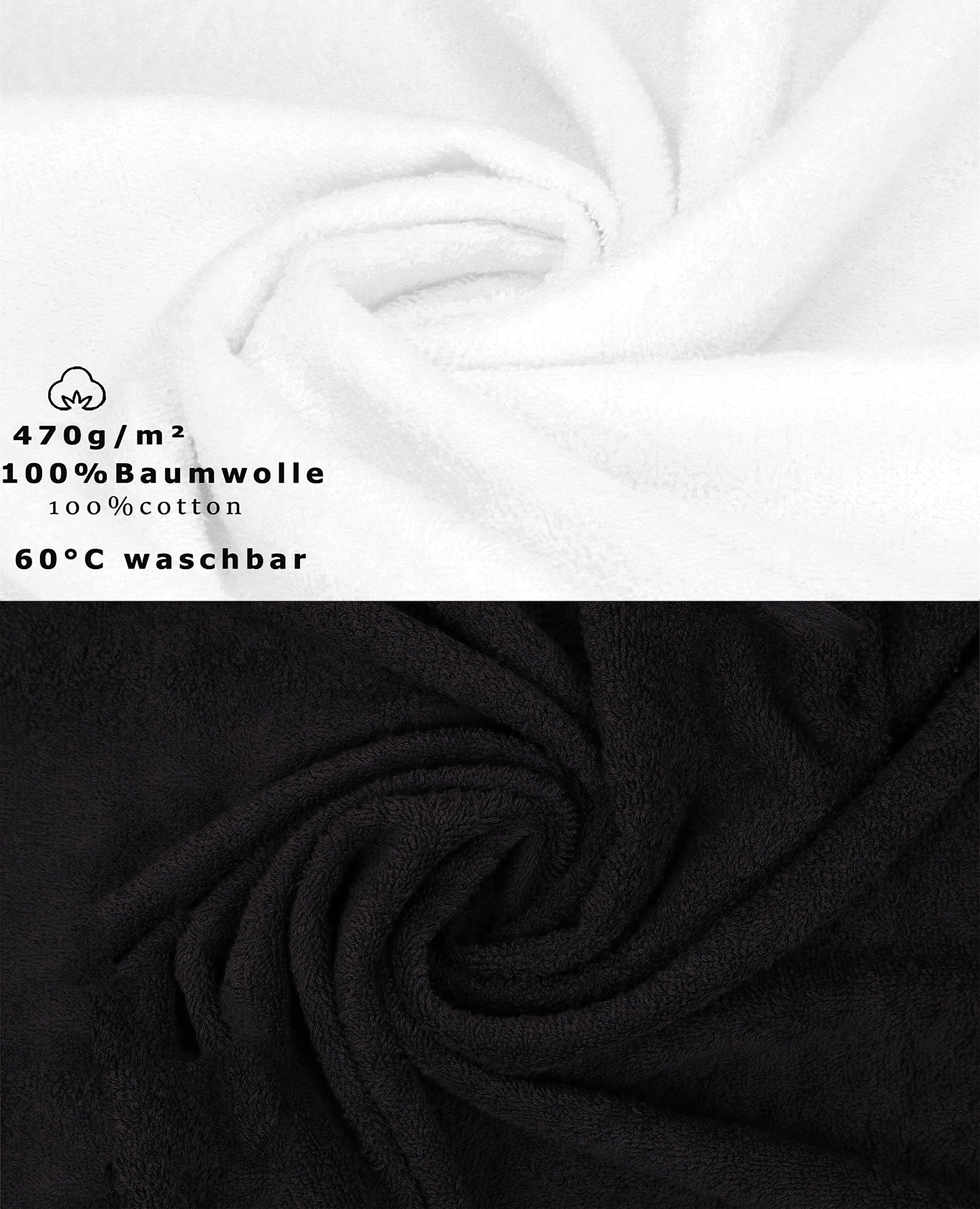 12-teilige Handtuch Set Premium Handtuch Set 100% Baumwolle 2 Badetücher 4 Handtücher 2 Gästehandtücher 2 Flanell