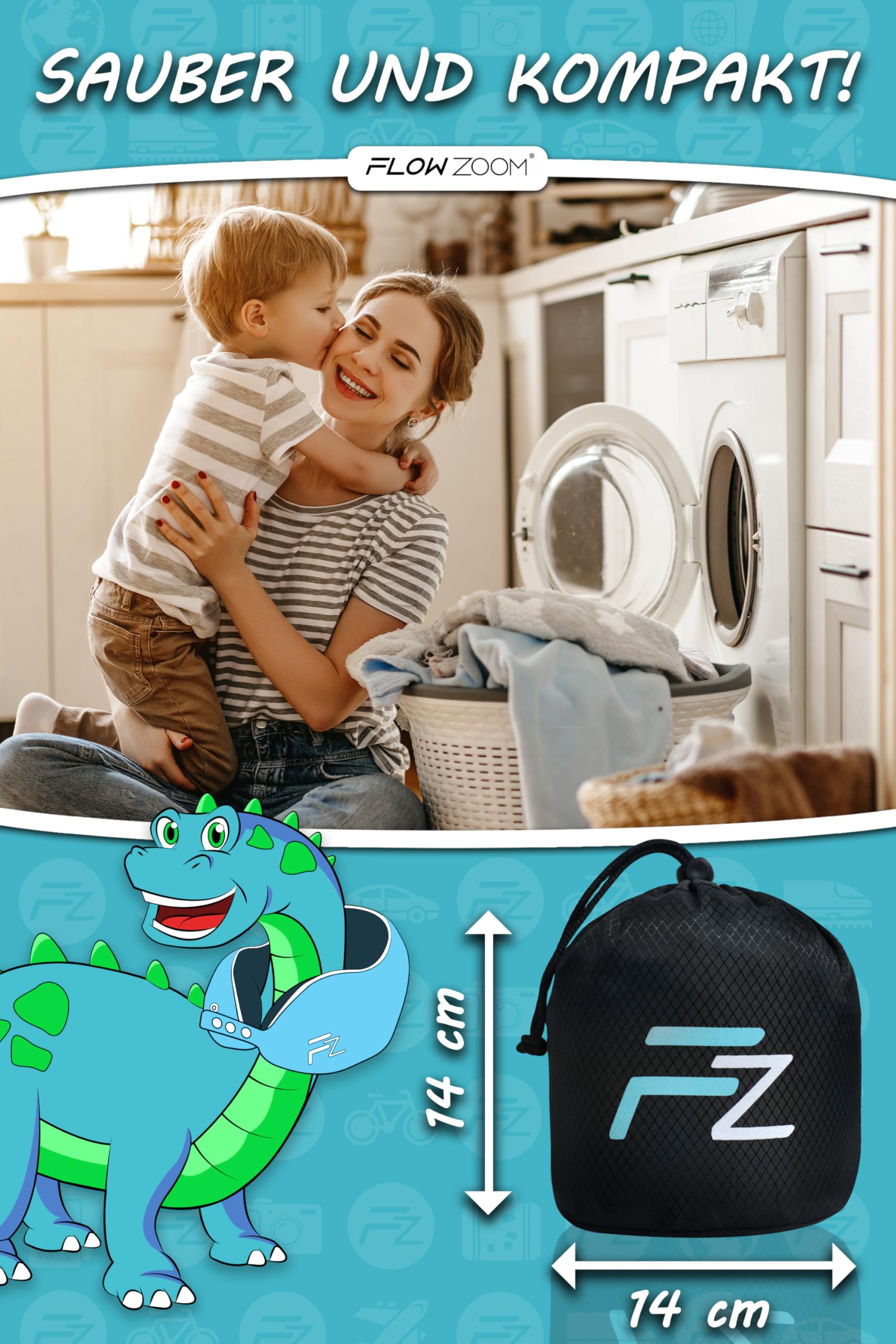 Bequemer Neck Cushion Flugzeug & Auto Reisekissen Memory Foam mit schlankem Rücken und waschbarer Abdeckung (Velvet Soft & Breathable) - Neck Cushion Adults Grey