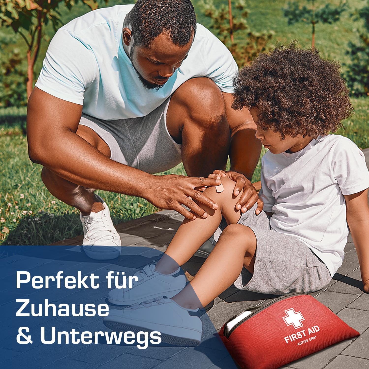 Active Era Premium Erste-Hilfe-Kit - 120-teilige Erste-Hilfe-Kit - Notfallausrüstung einschließlich Kühlpackungen, Pflaster, Rettungsdecke für zu Hause, Reisen oder als Erste-Hilfe-Kit im Freien - ISO 13485