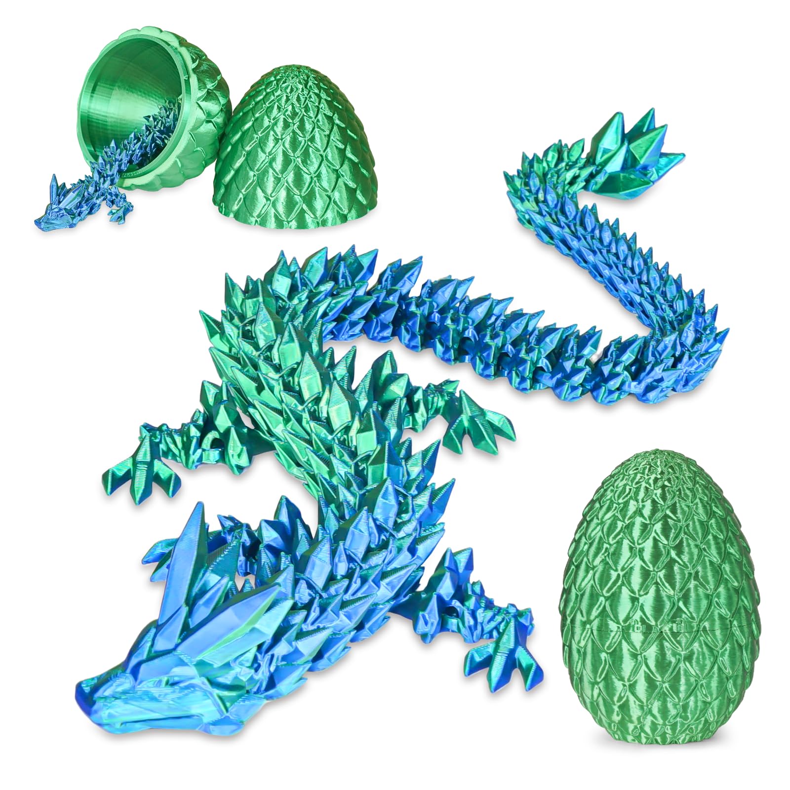 Überraschungseier - Drachenei mit Drachen im Inneren, Geschenke für Kinder und Erwachsene, 3D-gedrucktes Fidget-Spielzeug, perfekt für Weihnachten, Ostern, Geburtstage, Dekoration, Stressabbau