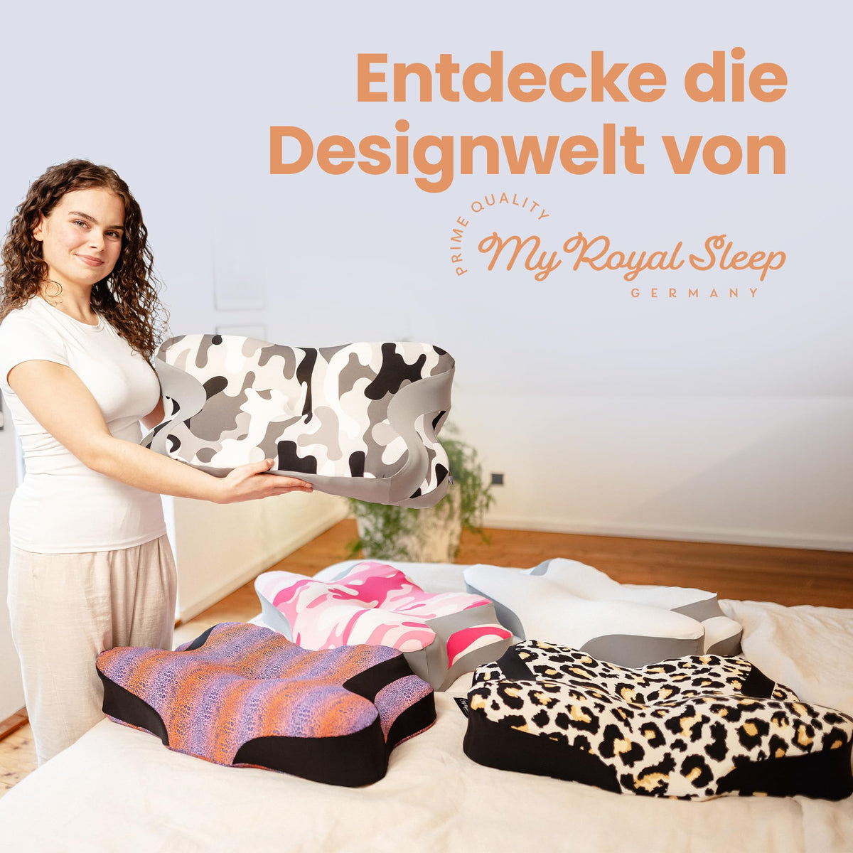 Nackenkissen – Ergonomisch - Höhenverstellbar -Seitenschläferkissen Nackenstützkissen Rückenschläferkissen Memory Foam Kopfkissen – Natürliche Nackenhaltung