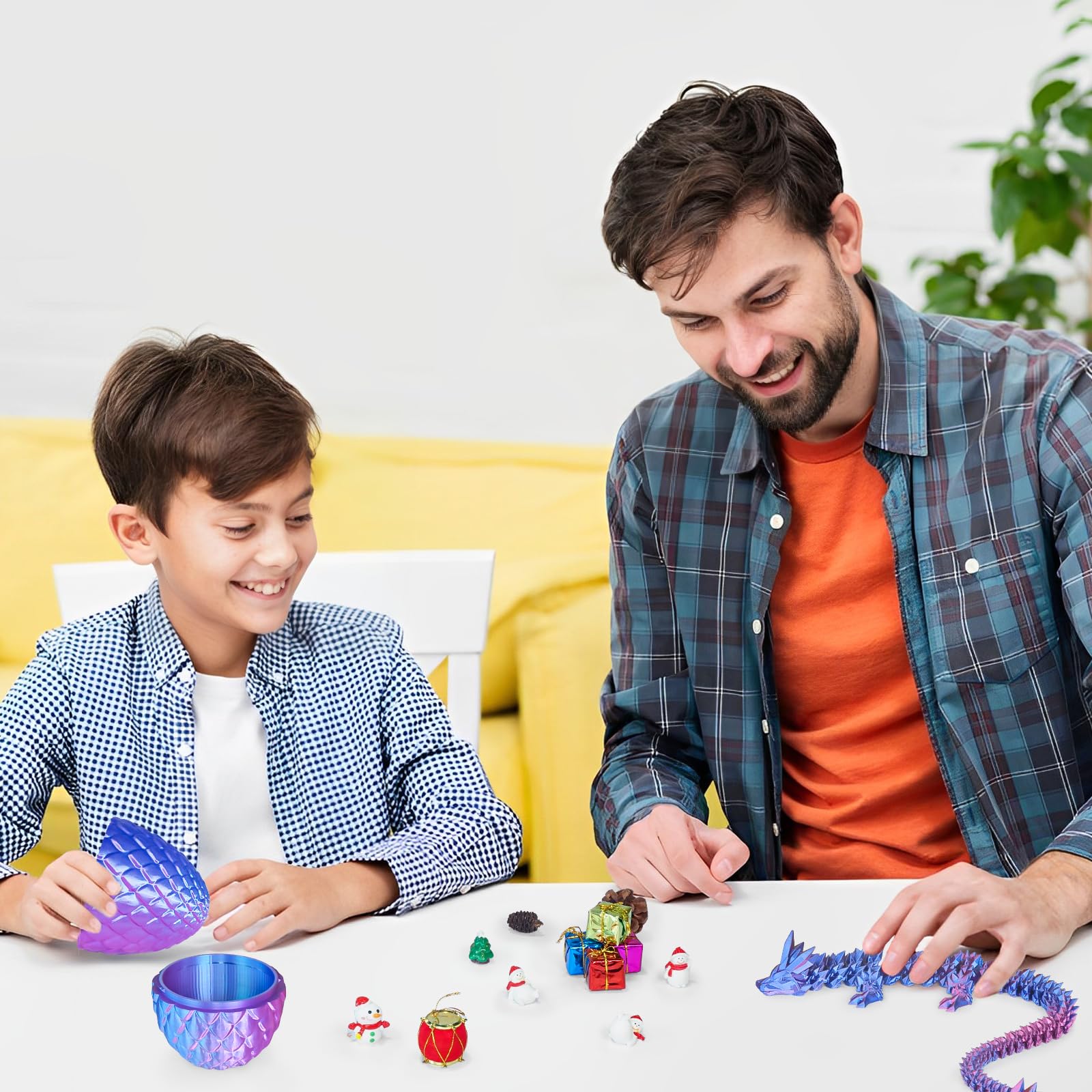 Überraschungseier - Drachenei mit Drachen im Inneren, Geschenke für Kinder und Erwachsene, 3D-gedrucktes Fidget-Spielzeug, perfekt für Weihnachten, Ostern, Geburtstage, Dekoration, Stressabbau