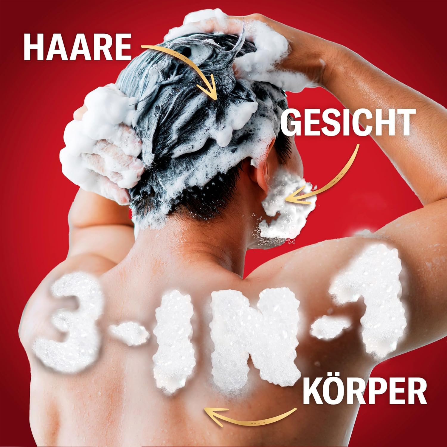 Old Spice Whitewater 3-in-1 Mehrzweck-Shampoo für Haar, Gesicht und Körper 1000 ml, langanhaltende Frische, Duft von Parfümqualität, Tiefenreinigung