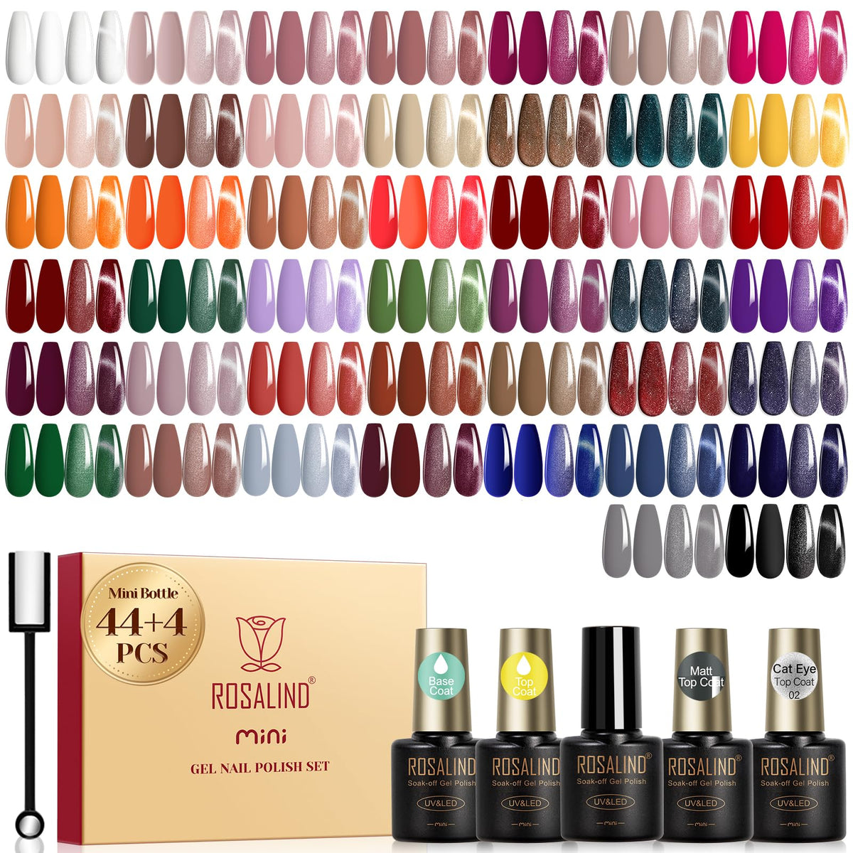 UV Nagellack Set Weiß Rosa Violett Rot Grün Blau Gel
