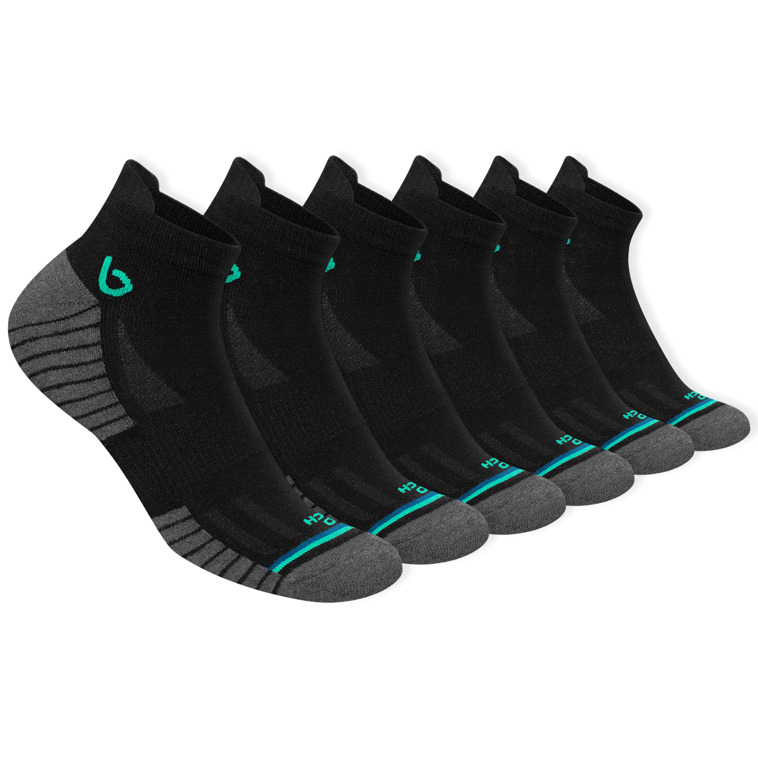 BAMBOS Sneaker Socken Ultraweich Bambus Herren Damen Kurz Sportsocken Laufsocken, 3/6 Paare