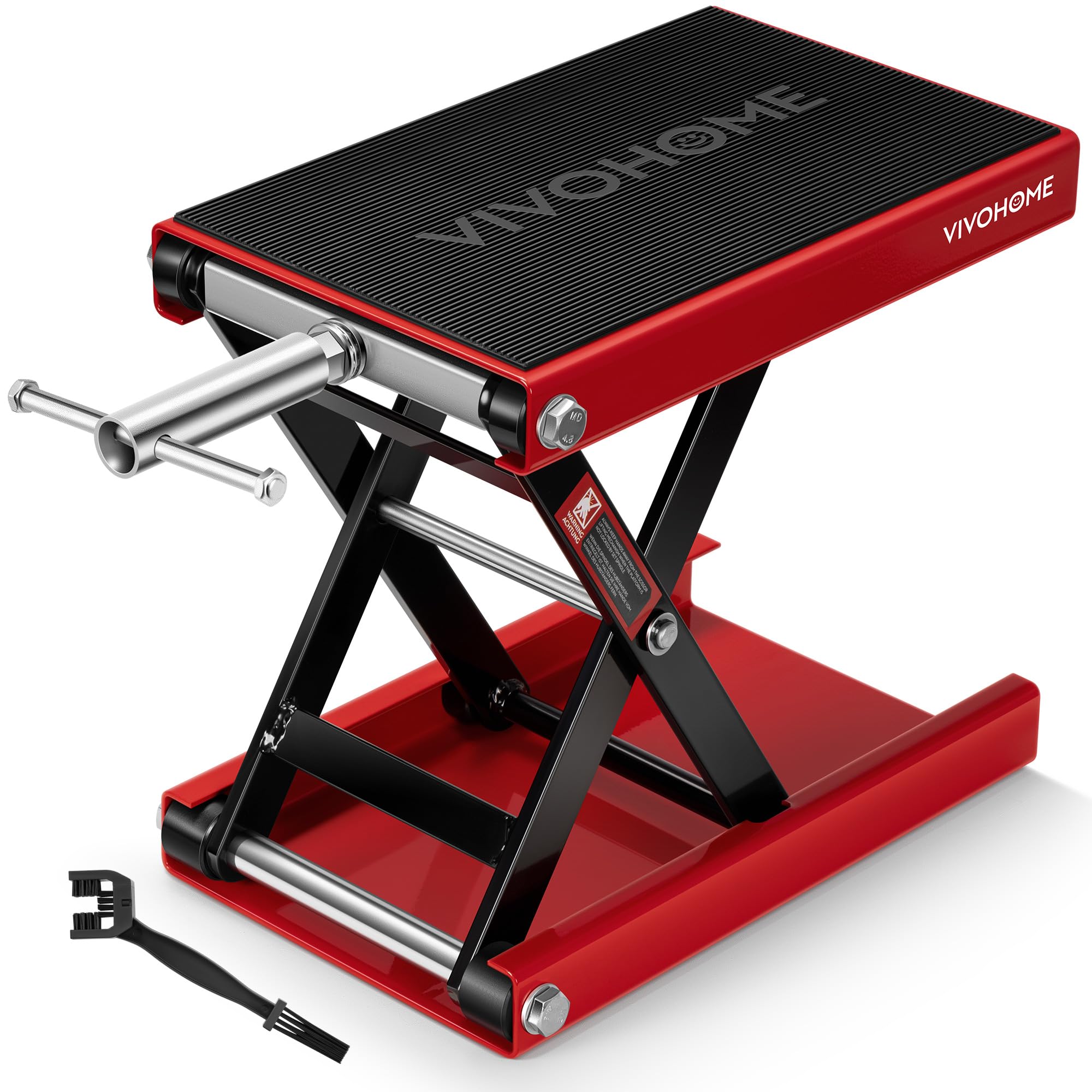 Motorrad Lift 500 kg Stahl-Schereheber mit breitem Deck und Kurbel für Motorräder Off-Road-Fahrzeuge Schmutzfahrräder