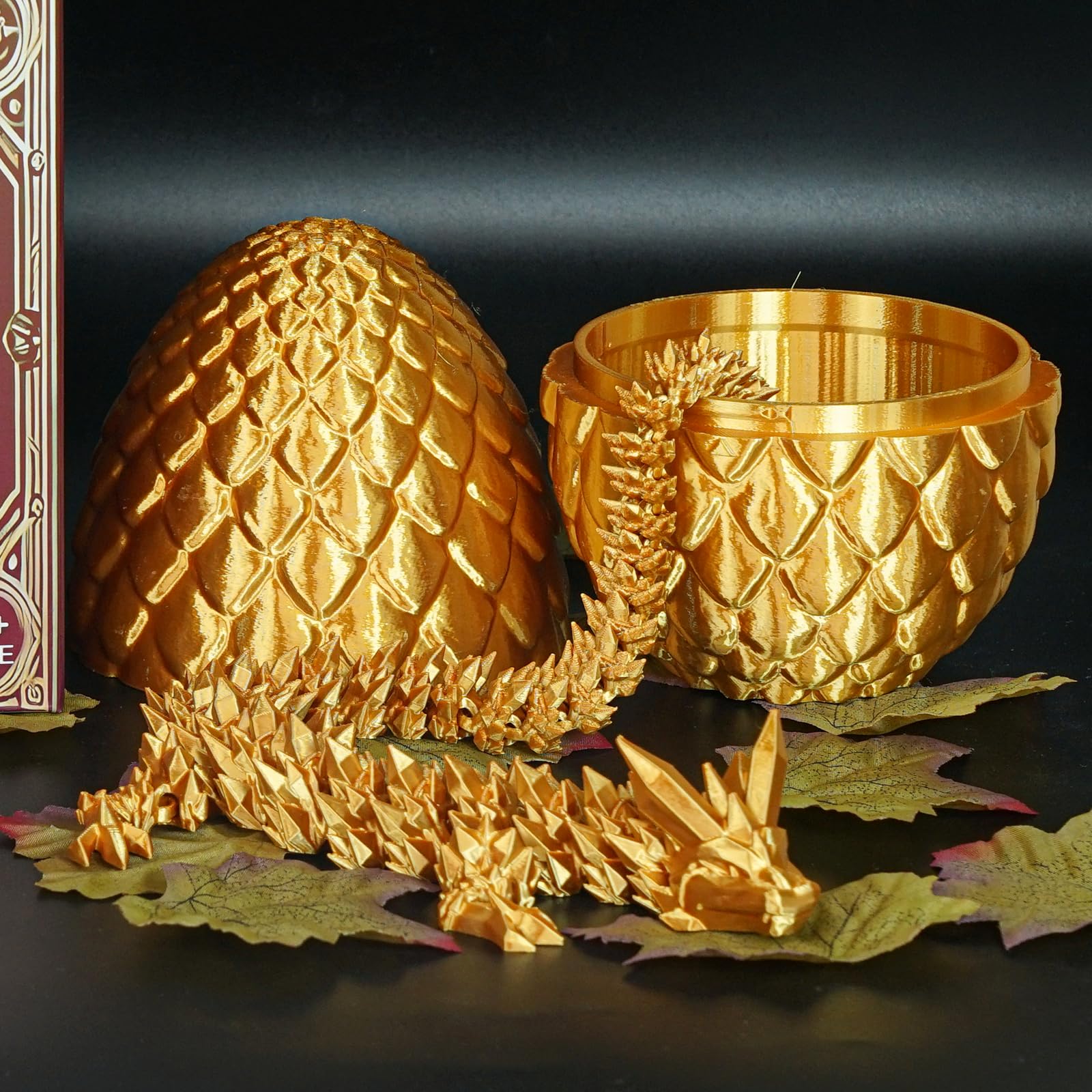 Überraschungseier - Drachenei mit Drachen im Inneren, Geschenke für Kinder und Erwachsene, 3D-gedrucktes Fidget-Spielzeug, perfekt für Weihnachten, Ostern, Geburtstage, Dekoration, Stressabbau