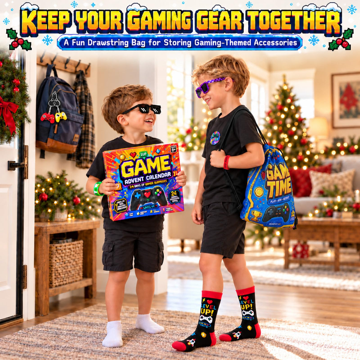 Gaming Adventskalender 2026 Teenager mit Umfangreiches Gamer Geschenkset