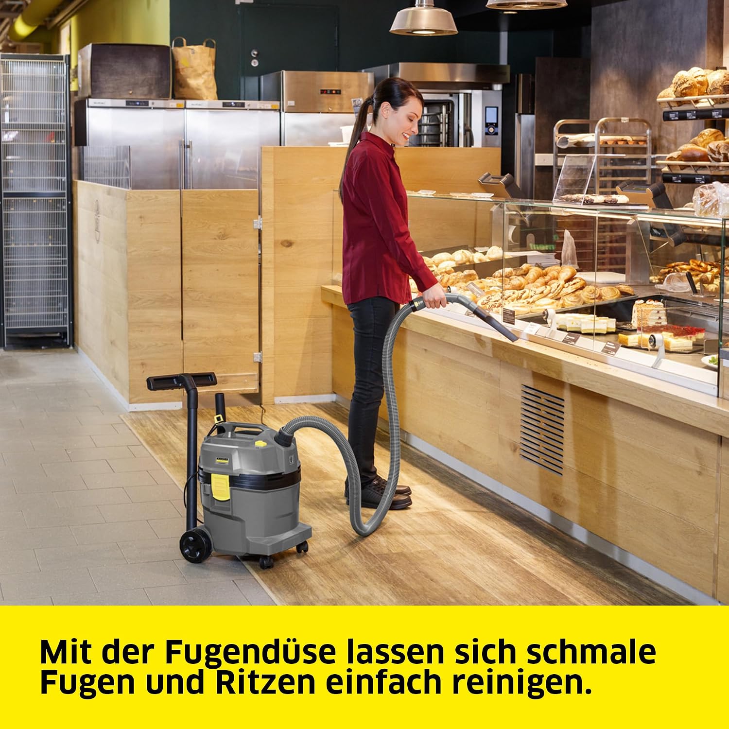 KÄRCHER Nass- und Trockensauger NT 22/1 Ap L, Leistung: max. 1300 W, PES-Patronenfilter, Kunststoffbehälter: 22 l, Saugschlauch: 1,9 m, Krümmer, Nass-/Trockenbodendüse Standard (300 mm), Fugendüse