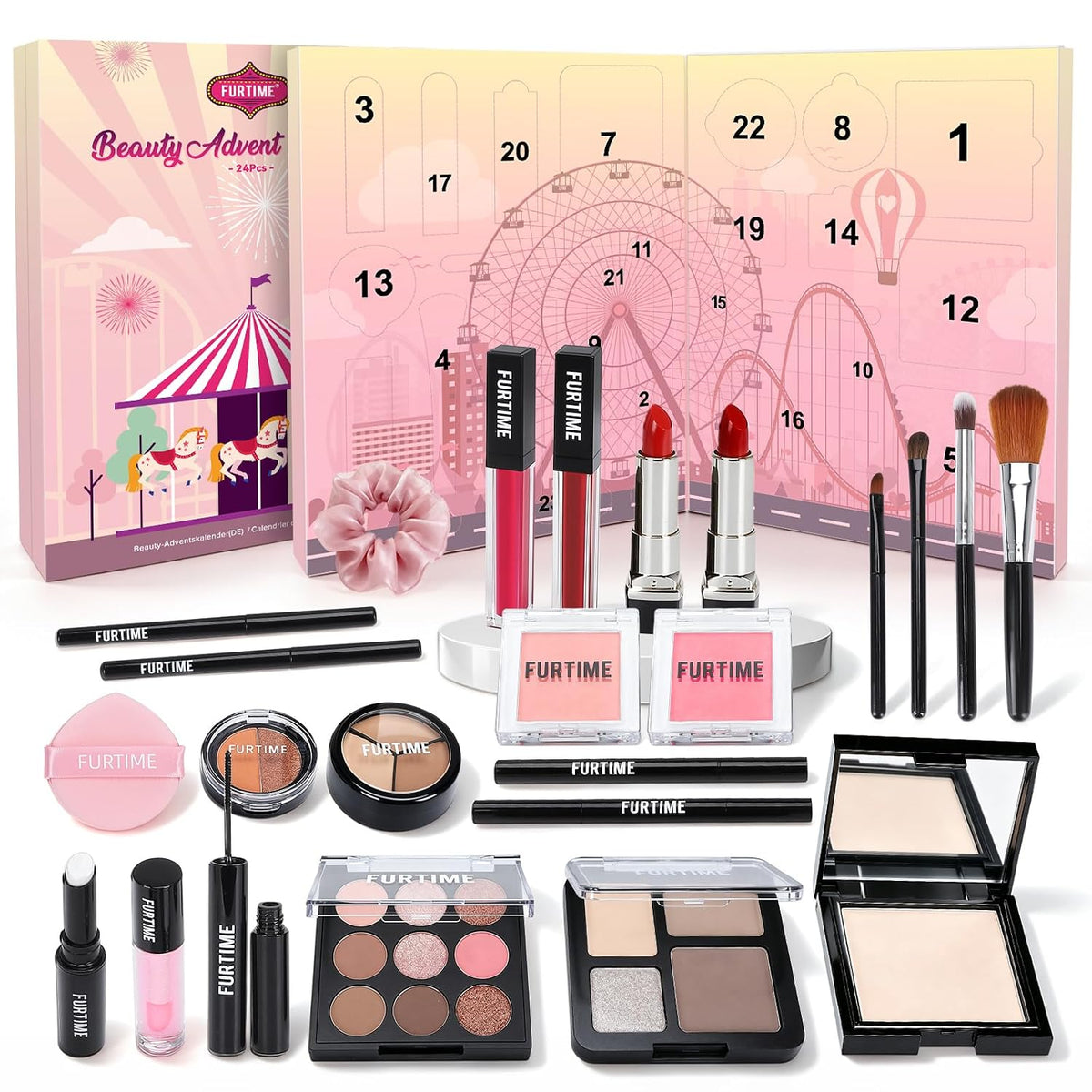 Beauty Adventskalender 2026, 24 Hochwertige Make-up und Kosmetik