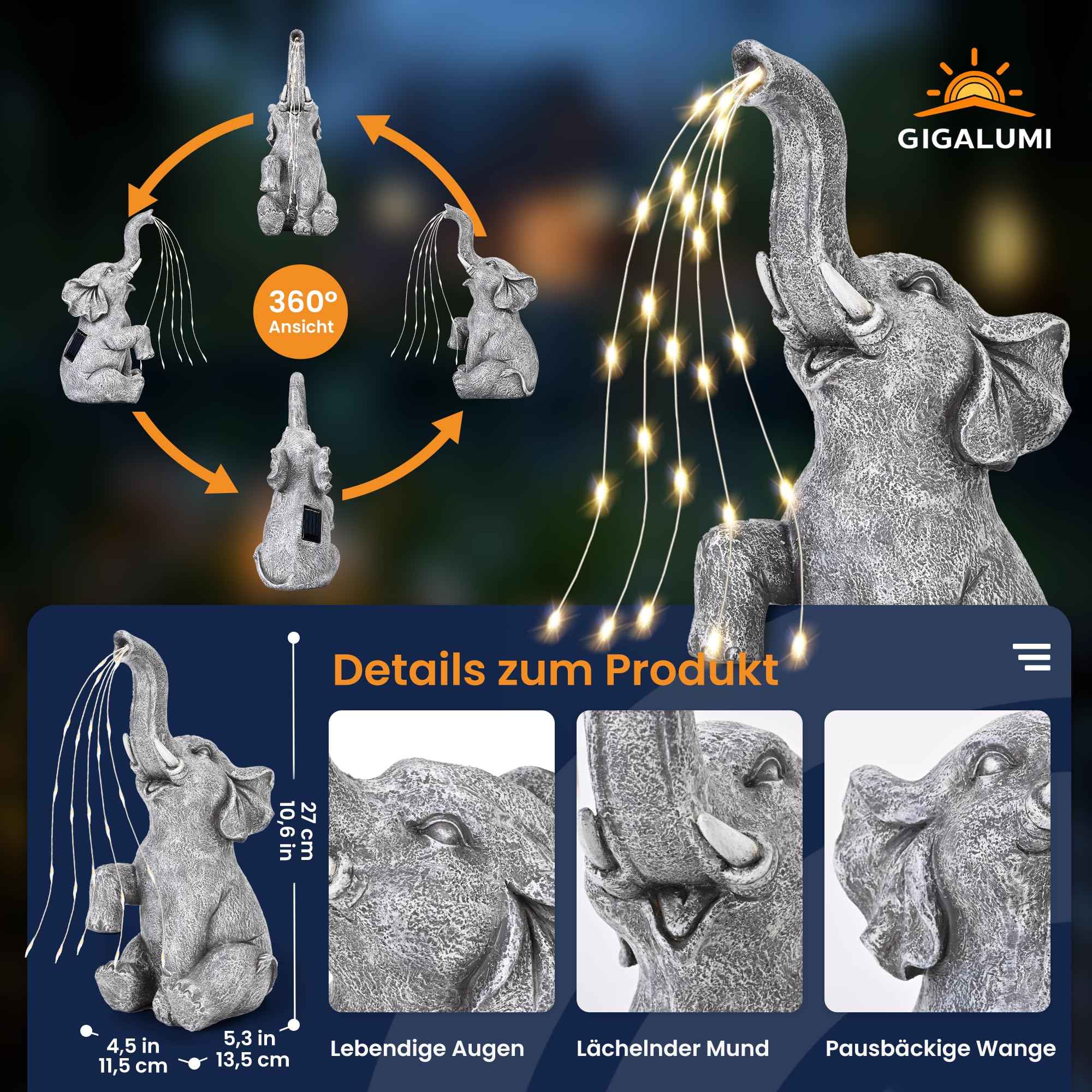 Solar Statuen Gartendeko, Bär Mutter und Bär Kind umarmen Sich, Geburtstagsgeschenk für Frauen, Geschenke für Mama, Wetterfest Gartendeko für Terrasse, draußen, Hof