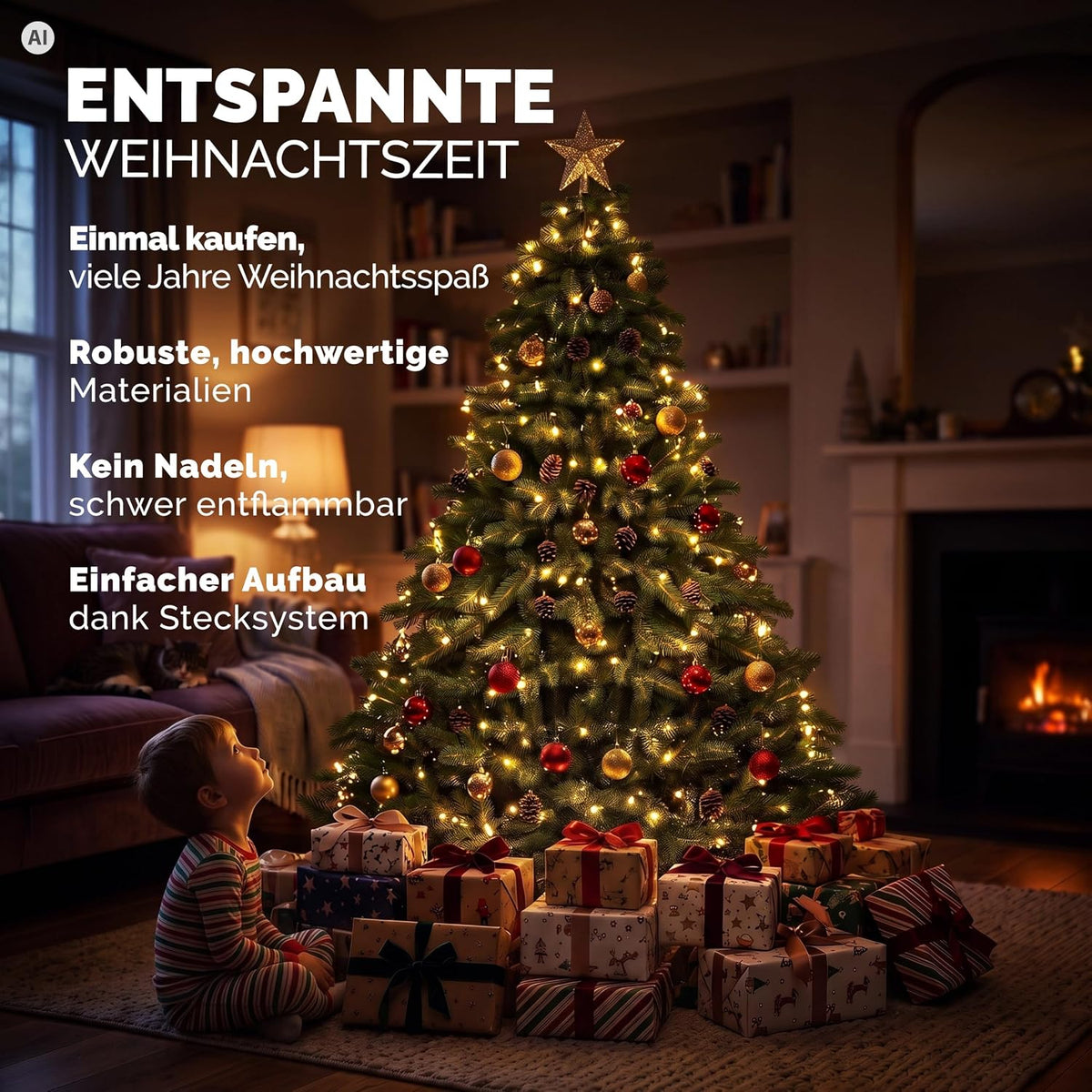 Premium Weihnachtsbaum Künstlich