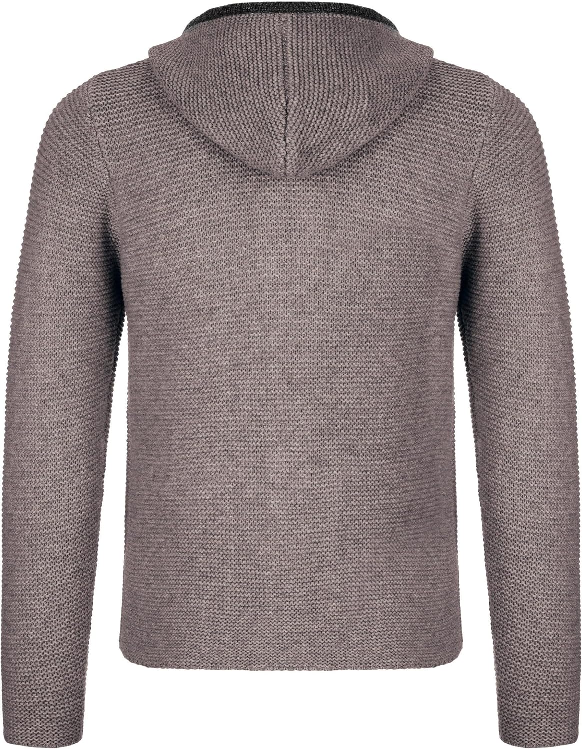 Herren Kostümjacke mit Hood - Kostüm Hoodie für Männer in Schwarz / Anthrazit und Grau und Braun - Traditionelle Strickjacke in S, M, L, XL, XXL, XXXL