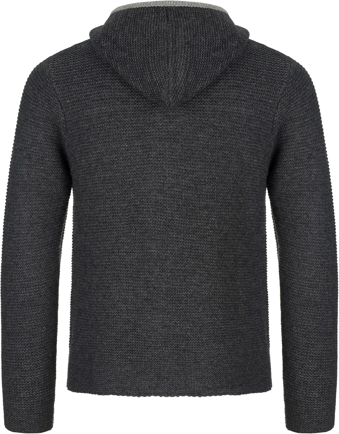 Herren Kostümjacke mit Hood - Kostüm Hoodie für Männer in Schwarz / Anthrazit und Grau und Braun - Traditionelle Strickjacke in S, M, L, XL, XXL, XXXL
