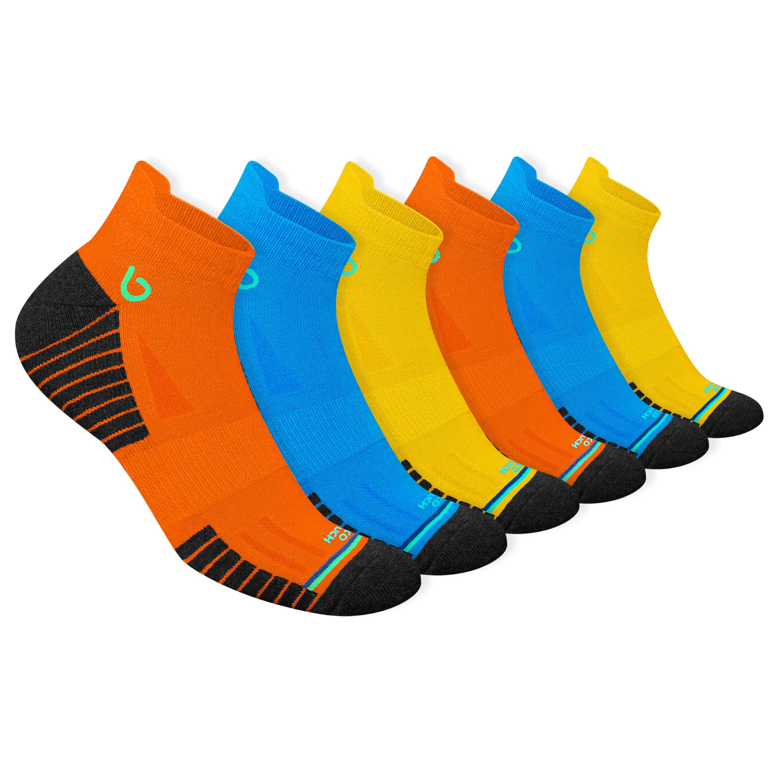 BAMBOS Sneaker Socken Ultraweich Bambus Herren Damen Kurz Sportsocken Laufsocken, 3/6 Paare