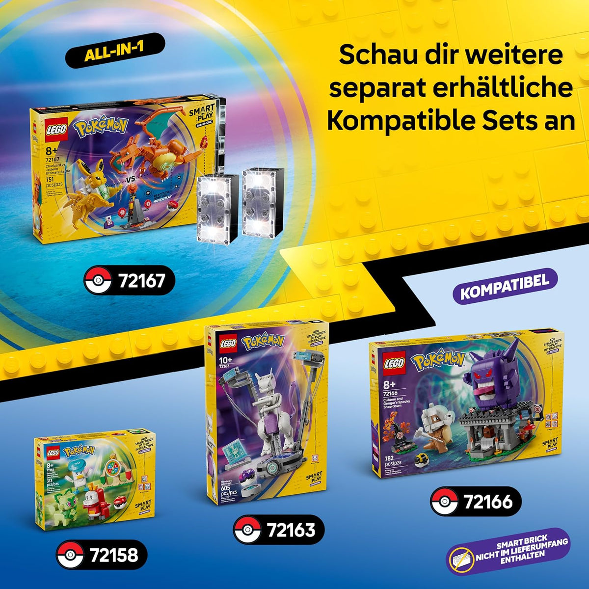 LEGO Pokémon SMART Play Ultimativer Showdown zwischen Glurak & Blitza 72167