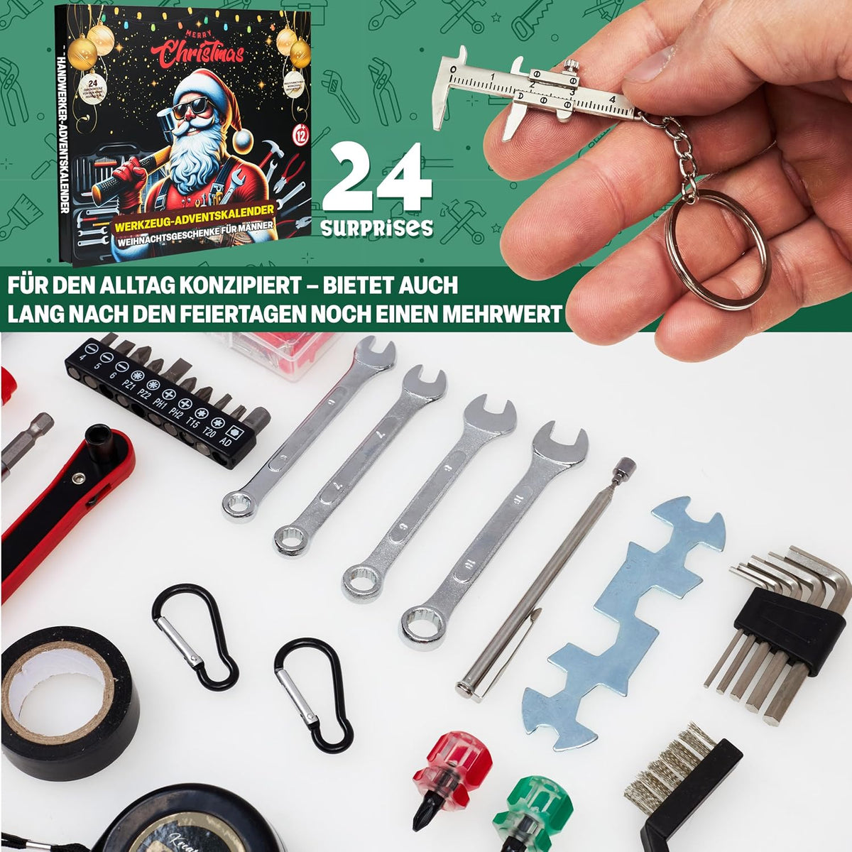 Handwerker Adventskalender 2026 Männer, 24 Tool