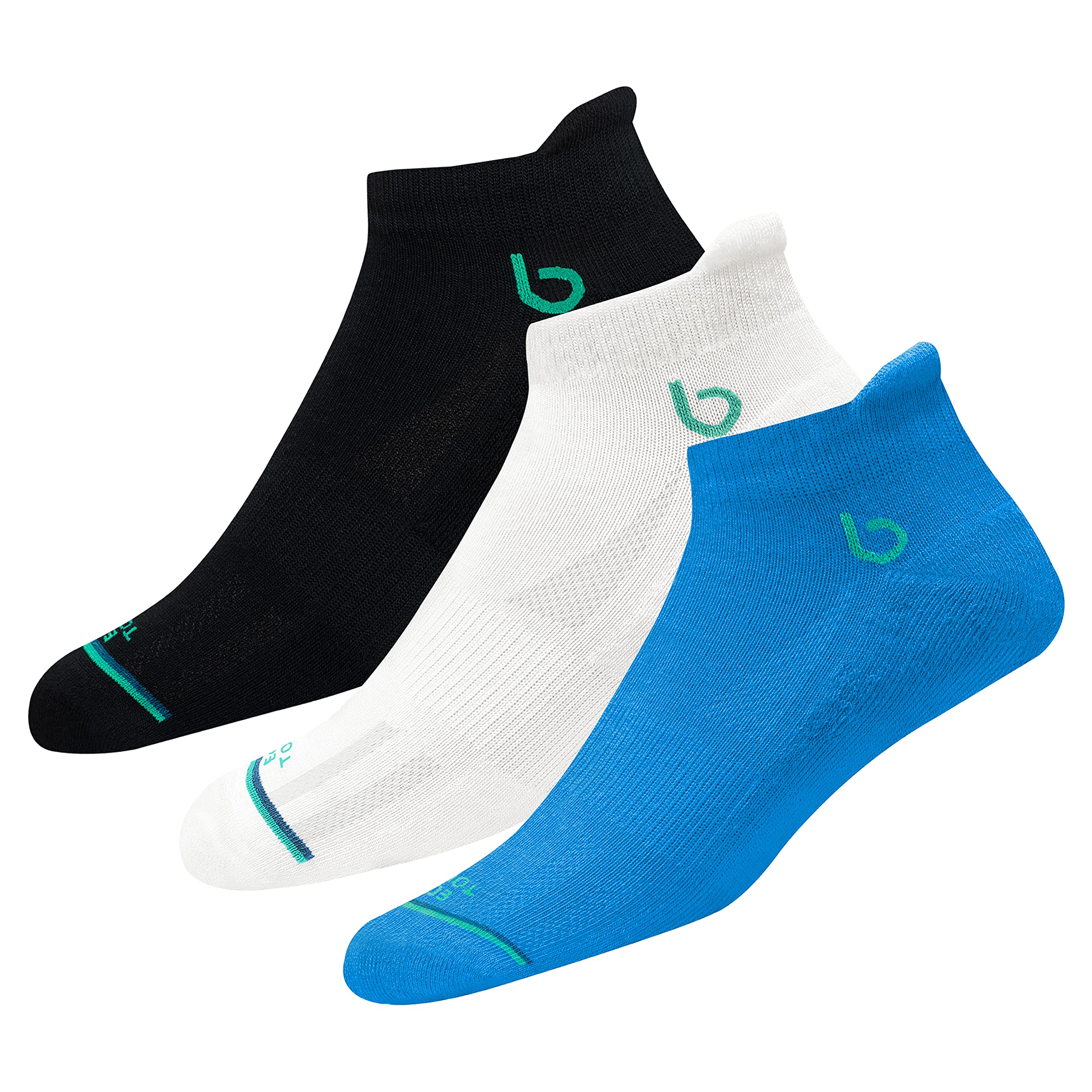 BAMBOS Sneaker Socken Ultraweich Bambus Herren Damen Kurz Sportsocken Laufsocken, 3/6 Paare