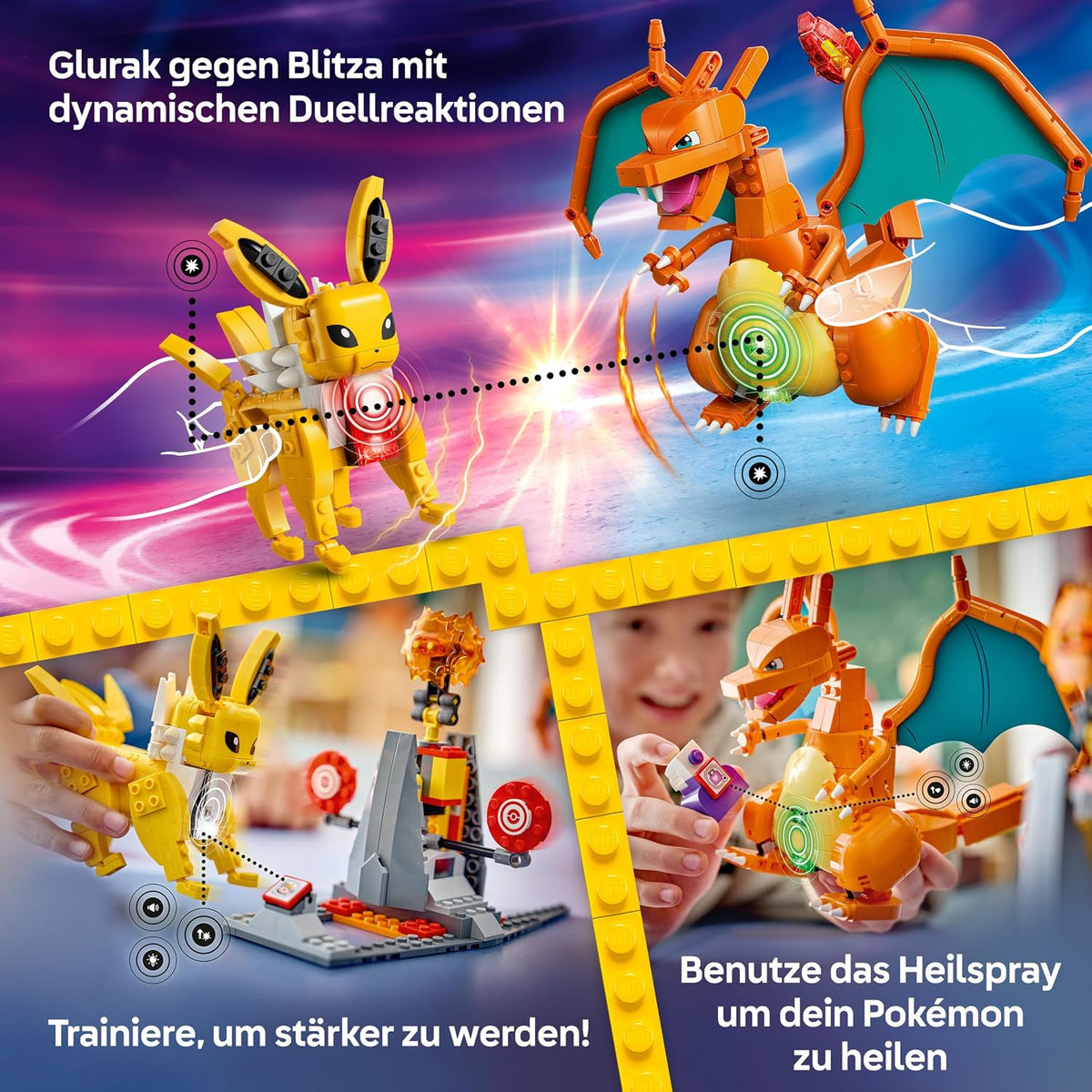 LEGO Pokémon SMART Play Ultimativer Showdown zwischen Glurak & Blitza 72167