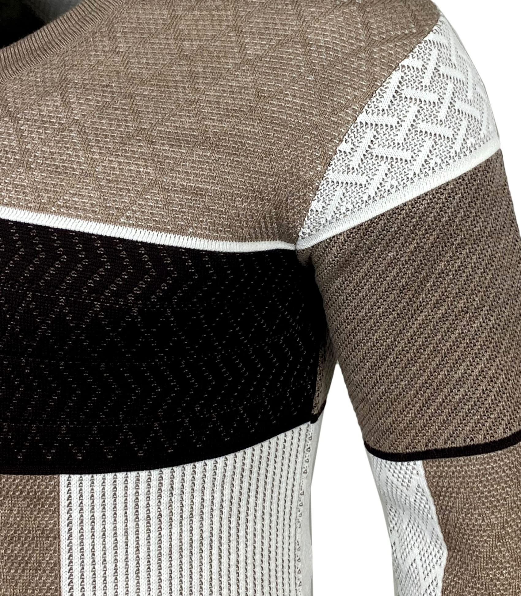 Herren Slim Fit V-Neck Knitted Jumper Rundkragen Moderne Herren Black Jumper Langarmärmel in feinem Knit Sweatshirt