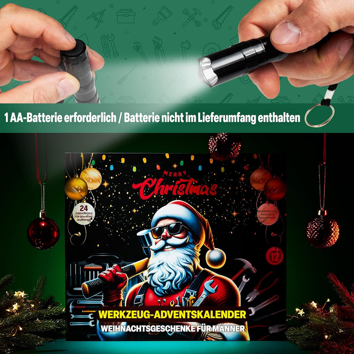 Handwerker Adventskalender 2026 Männer, 24 Tool