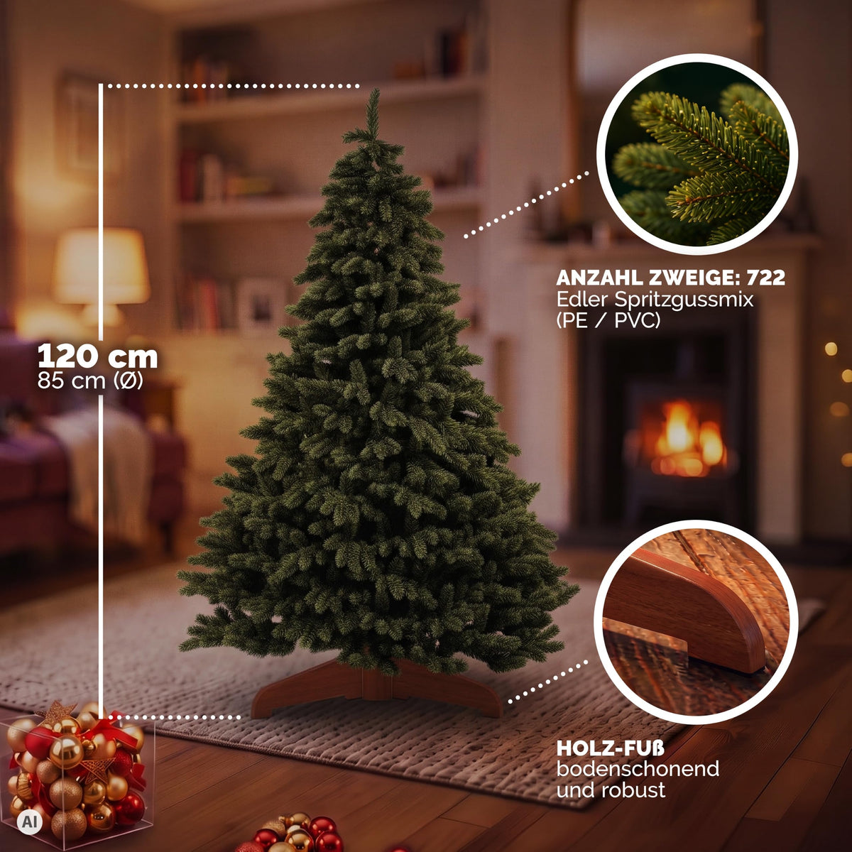 Premium Weihnachtsbaum Künstlich