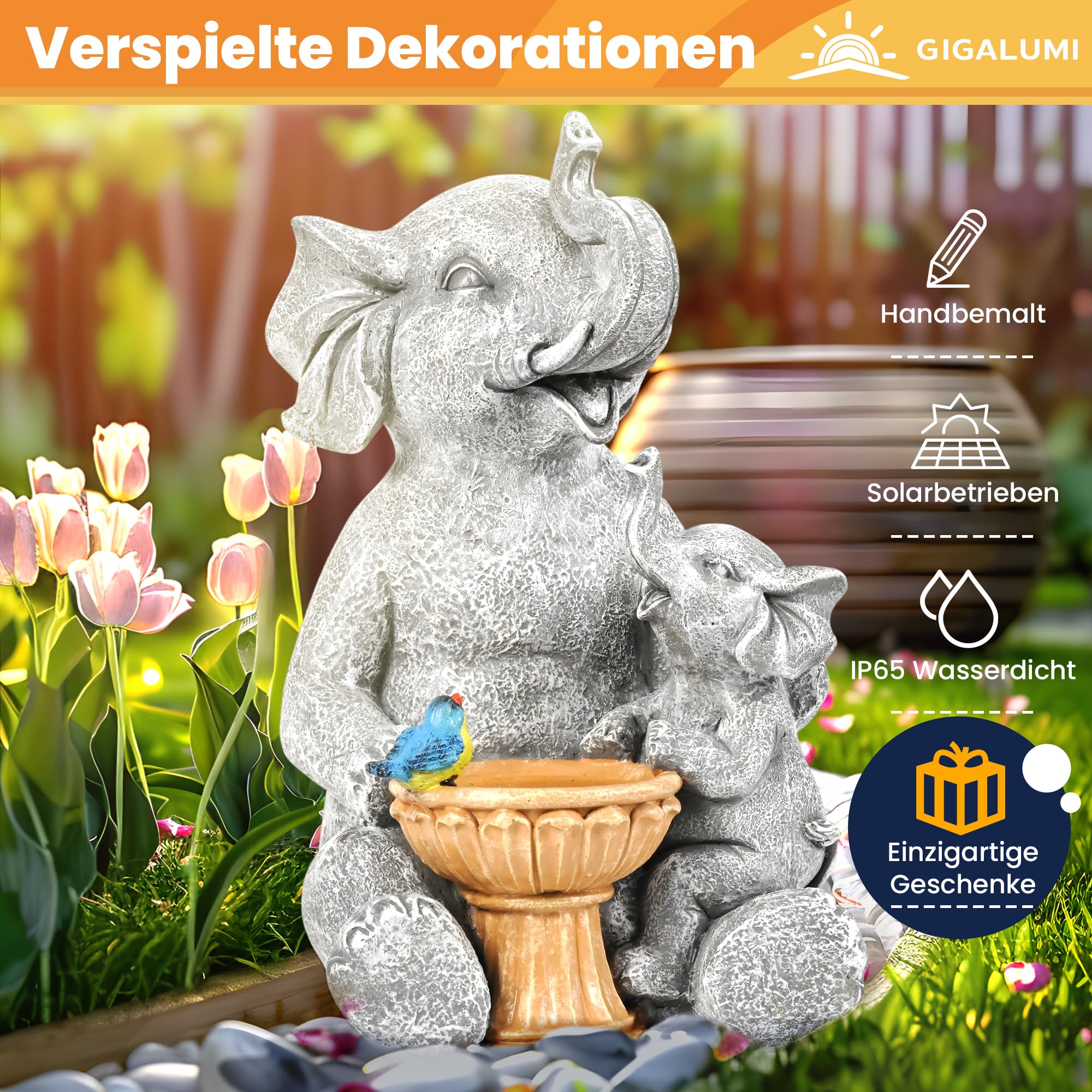 Solar Statuen Gartendeko, Bär Mutter und Bär Kind umarmen Sich, Geburtstagsgeschenk für Frauen, Geschenke für Mama, Wetterfest Gartendeko für Terrasse, draußen, Hof