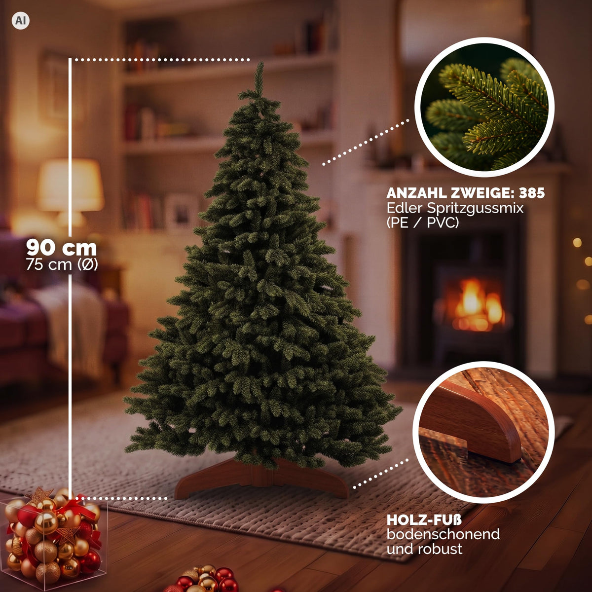 Premium Weihnachtsbaum Künstlich
