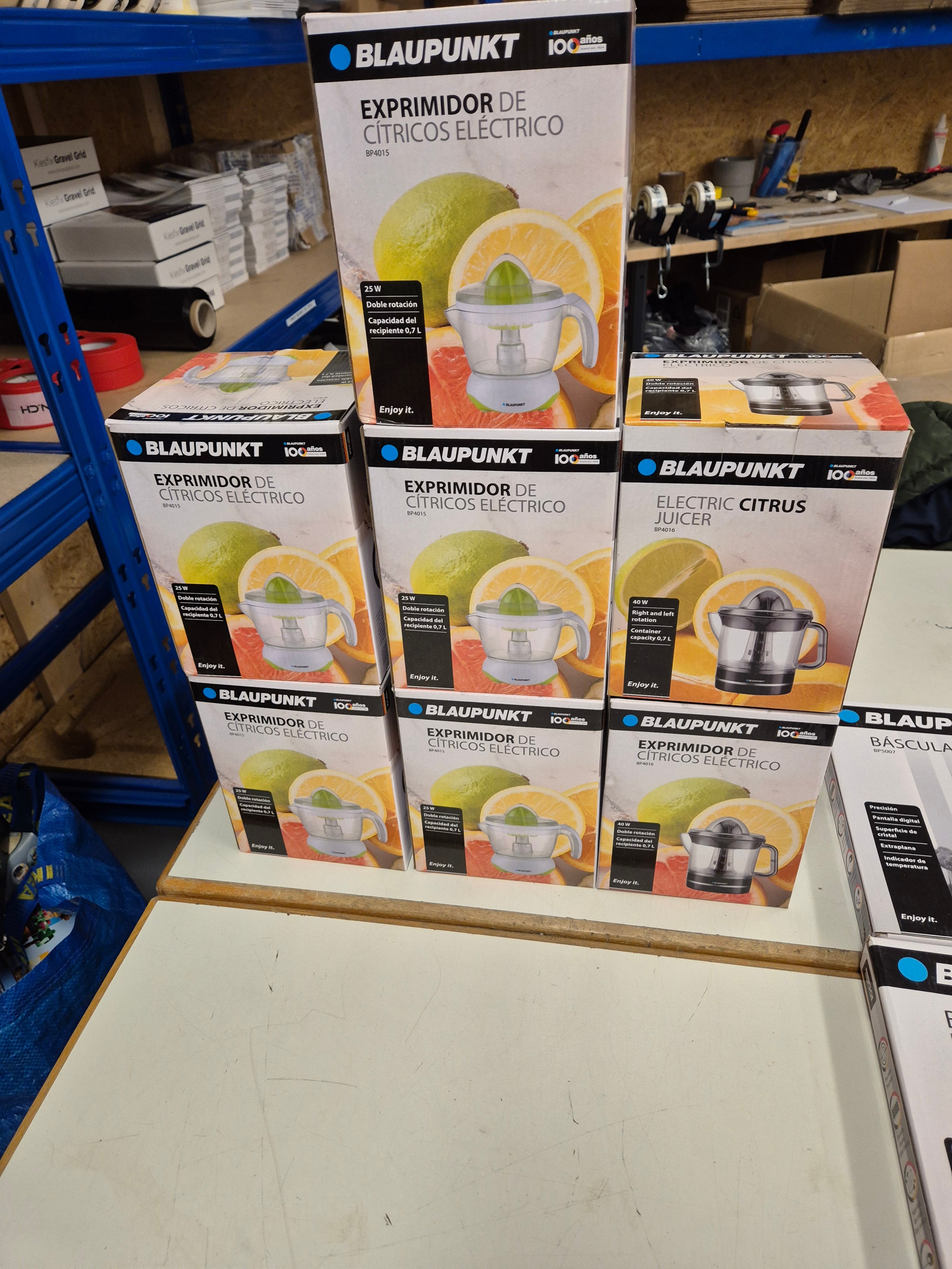 Restposten Blaupunkt 7 x Saftpressen & 6 x Waagen / NEU & OVP! Gratis Lieferung