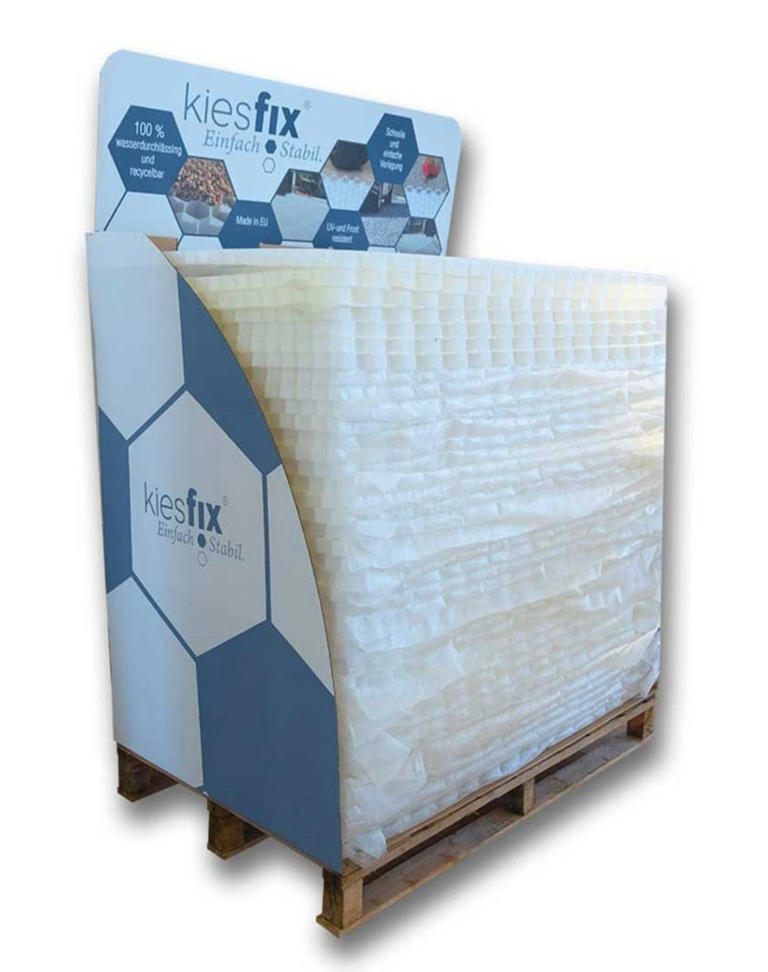 80 x Kieswaben mit Geotextil / Rasengitter / pro Palette 80 Platten à 80 x 120 cm / Ab Lager Schweiz! - NEU & OVP