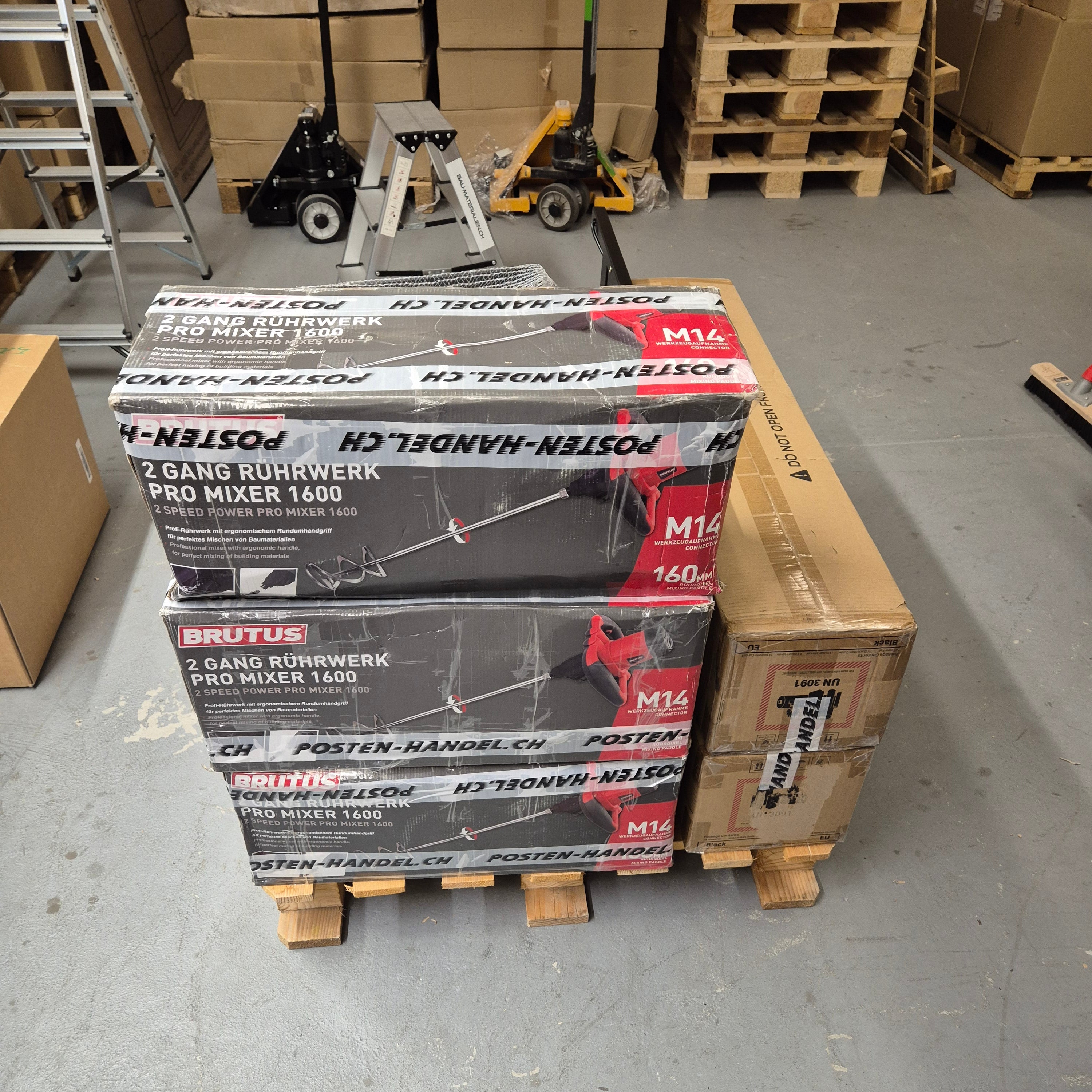 Restposten Palette Werkzeug / 2 x Heizlüfter 9 kW Dryfix / 4 x Ozongeneratoren / 2 x Turmventilatoren Dreo / 3 x Rührwerk Brutus - NEU & OVP - Verkaufs Wert + 2000.- / Gratis Lieferung!