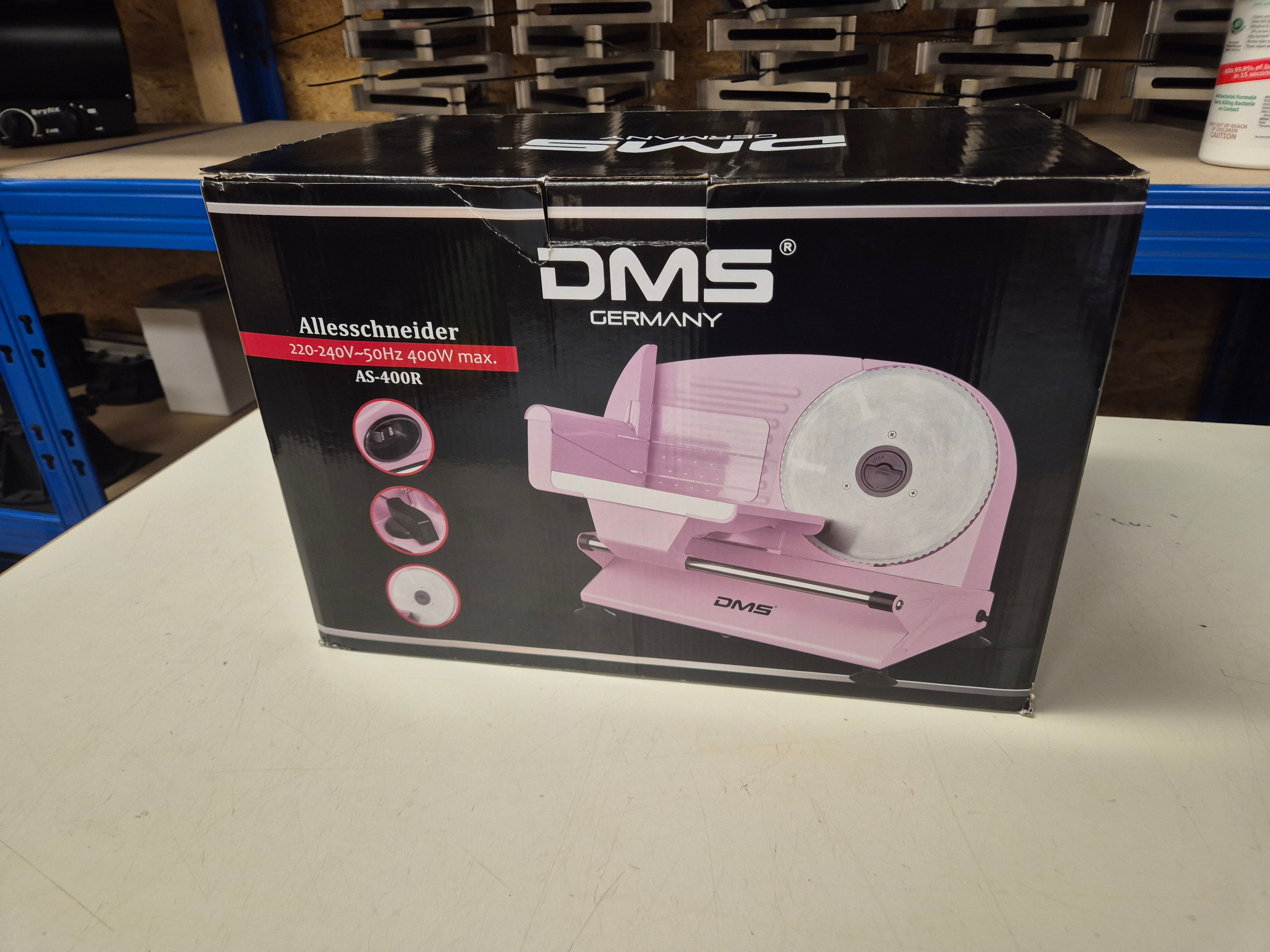 DMS® Metall Allesschneider Brotschneidermaschine Wurstschneider Fleischschneider AS-400 / Restposten