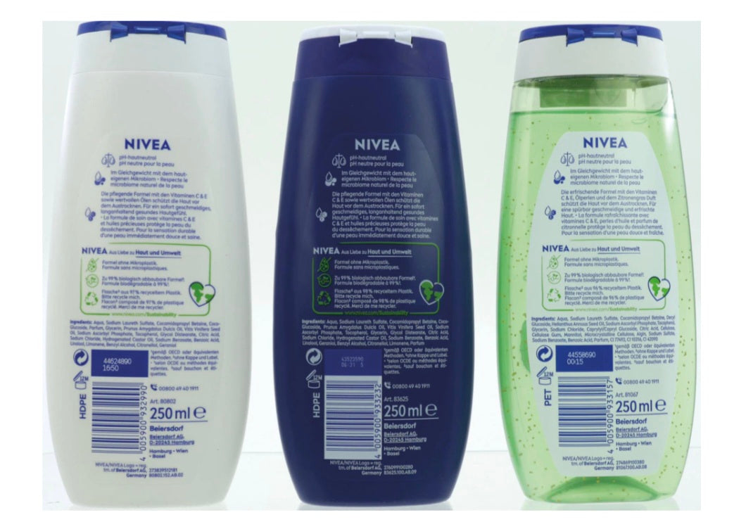 18 er Set Nivea Duschmittel / 250 ml  - NEU & OVP