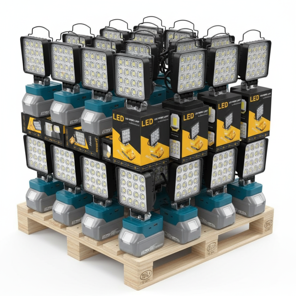 20 x Akku Lampe passend zu Makita 18V, 48W 4800LM Kabellose Led Arbeitsleuchte