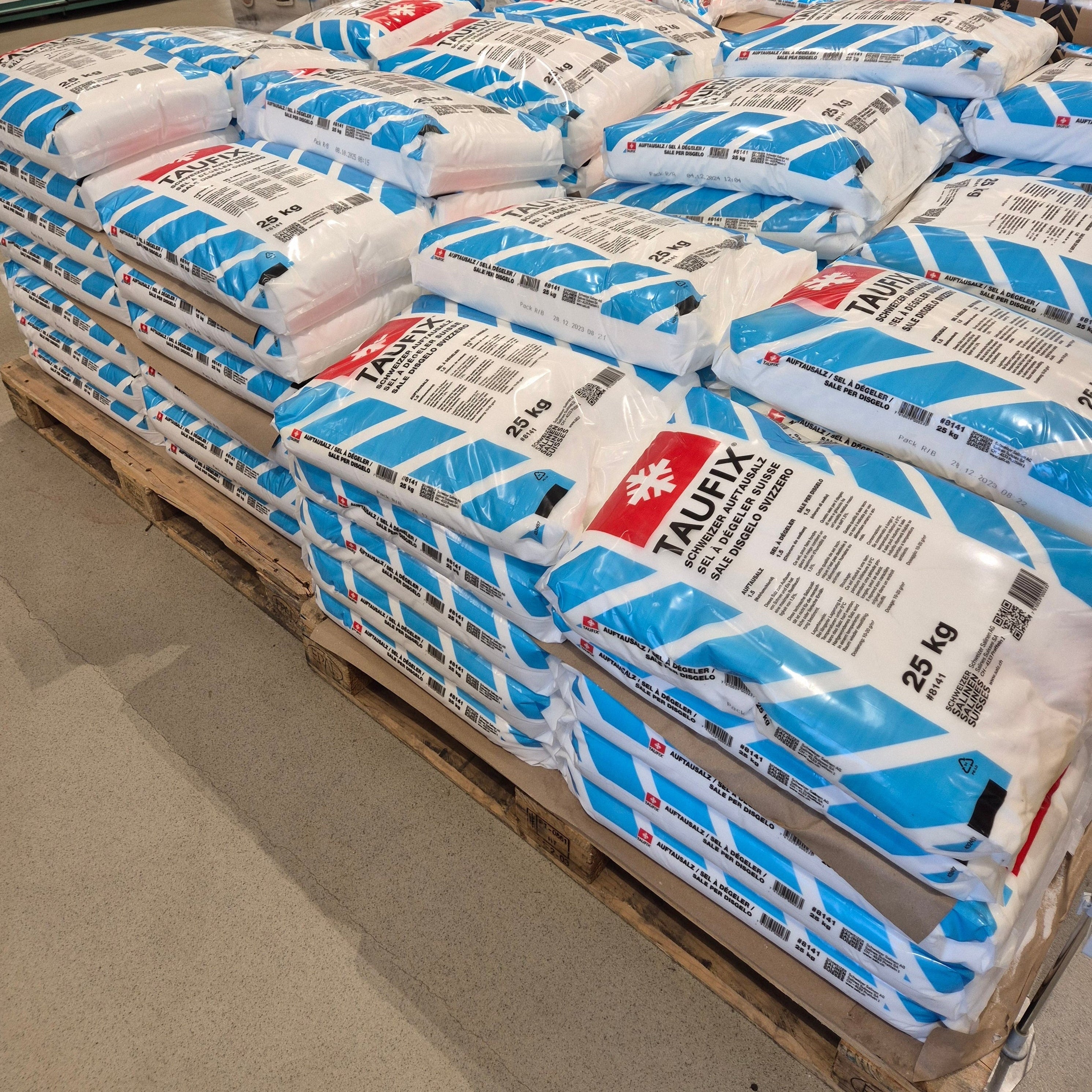32 x Säcke à 25 kg Taufix / Palette à 800kg Auftausalz / Streusalz / Ab Lager Schweiz - NEU & OVP - Gratis Lieferung!