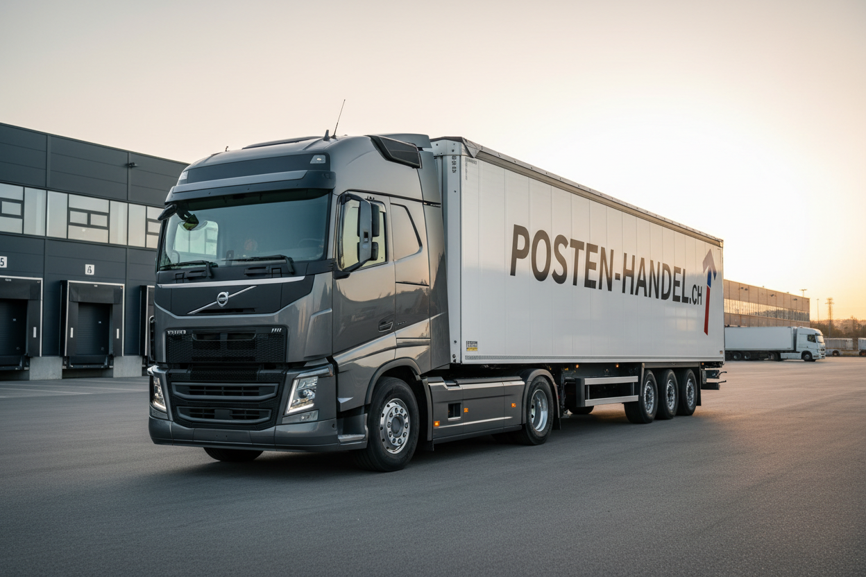 Sattelschlepper Lkw 40 Tonnen mit Logo POSTEN-HANDEL.CH