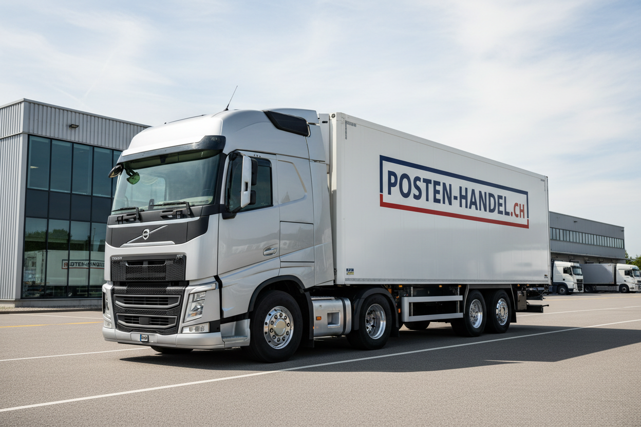 Sattelschlepper mit Logo POSTEN-HANDEL.CH